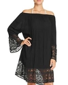 Muche Et Muchette Miles Off-the-shoulder Dress Swim Cover-up In Black