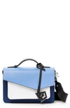 Botkier Cobble Hill Color-block Leather Crossbody In Sky Colorblock