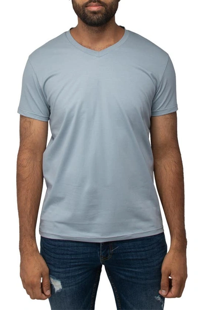 X-ray Solid V-neck Flex T-shirt In Slate Blue