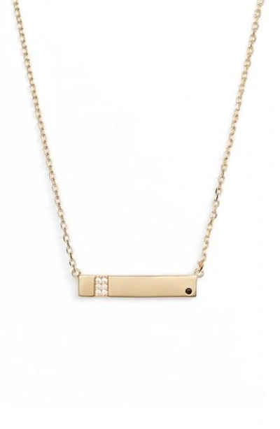 Lulu Dk X We Wore What Horizontal Bar Necklace In Gold