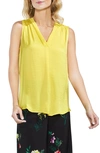 Vince Camuto Rumpled Satin Blouse In Pineapple