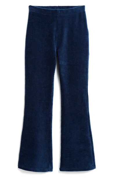 Tractr Kids' Pull-on Flare Corduroy Pants In Navy
