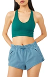 Fp Movement Free Throw Crop Tank In Emerald Garden