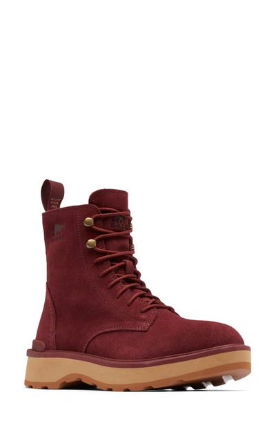 Sorel Hi-line Platform Combat Boot In Spice/ Caribou Buff