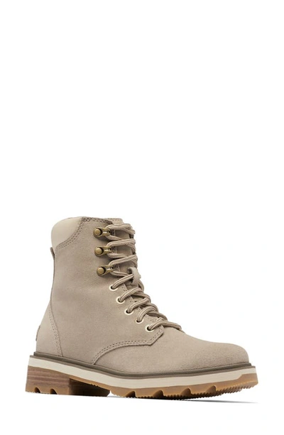 Sorel Lennox Waterproof Lace-up Boot In Omega Taupe/ Gum 2