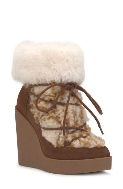 Jessica Simpson Myina Wedge Bootie In Tobacco