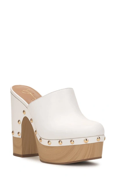 Jessica Simpson Dasally Platform Clog In Bright White