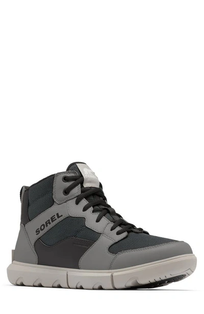 Sorel Explorer Next Waterproof Sneaker In Grill/ Dove