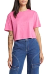 Bp. Oversize Crop T-shirt In Pink Azalea