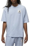Jordan Flight Essentials Oversize Cotton T-shirt In Ice Blue