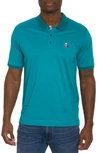 Robert Graham Men's Archie 2 Knit Polo Shirt In Teal