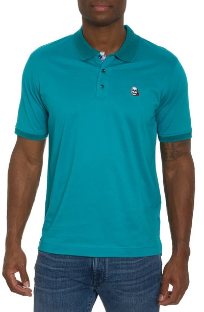 Robert Graham Men's Archie 2 Knit Polo Shirt In Teal