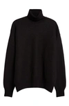 Dries Van Noten Teresia Virgin Wool Turtleneck Sweater In Black 900
