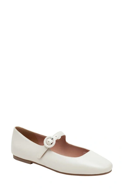 Linea Paolo Marley Mary Jane Flat In Cream