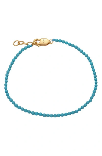 Made By Mary Turquoise Bracelet In Turquoise/ Gold