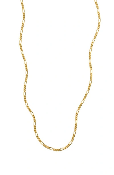 Made By Mary Figaro Chain Necklace In Gold
