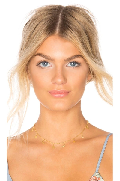 Eight By Gjenmi Jewelry X Revolve Moon Star Choker In Metallic Gold