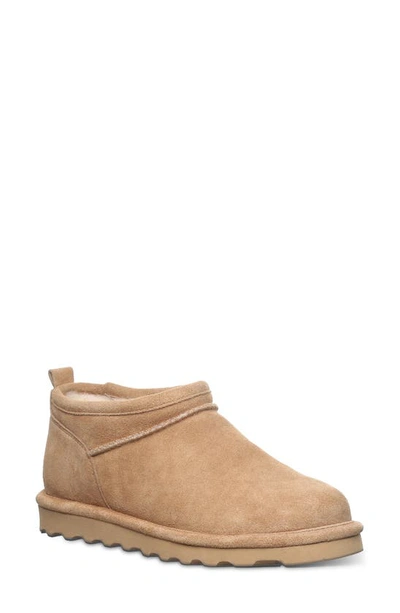 Bearpaw Super Shorty Genuine Shearling Lined Bootie In Iced Coffee