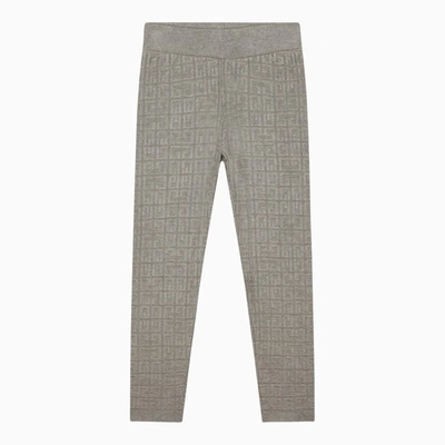 Givenchy Kids' Grey Jacquard Leggings