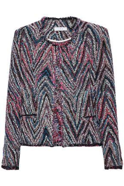 Iro Weird Frayed Cotton-blend Tweed Jacket In Pink