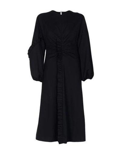 Tibi Midi Dress In Black