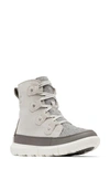 Sorel Explorer Next Joan Waterproof Boot In Moonstone/ Sea Salt