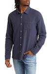 Marine Layer Classic Stretch Selvage Button-up Shirt In Moon Indigo