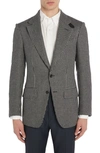 Tom Ford Atticus Houndstooth Wool Blend Sport Coat In Combo Moonlight Grey/ Black