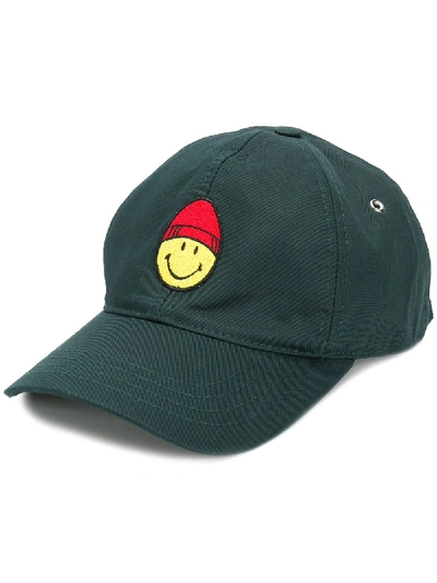 Ami Alexandre Mattiussi Cap With Smiley Patch In Green