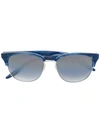 Barton Perreira Half Frame Sunglasses In Blue