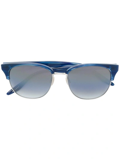 Barton Perreira Half Frame Sunglasses In Blue