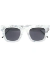Soya Marbled Square Frame Sunglasses In Grey
