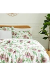 Southshore Fine Linens Duvet Cover & Pillow Sham Set In White/ Green