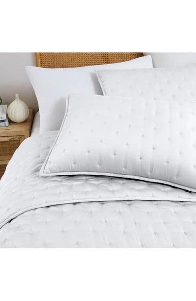 Southshore Fine Linens Luxurious 2-piece Quilted Sham Set In White