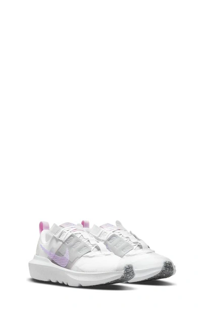 Nike Kids' Crater Impact Sneaker In White/ Lilac/ Grey/ Pink