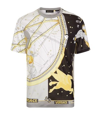 Versace Horoscope Print T-shirt | ModeSens