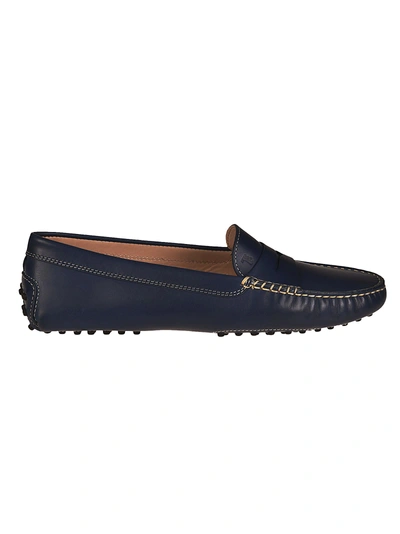 Tod's Gommino Driving Shoes In Blue