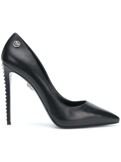 Philipp Plein Rockstud High-heel Pumps In Black