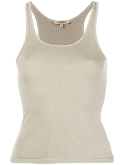 Yeezy Season 6 Ribbed Tank Top In Ghost