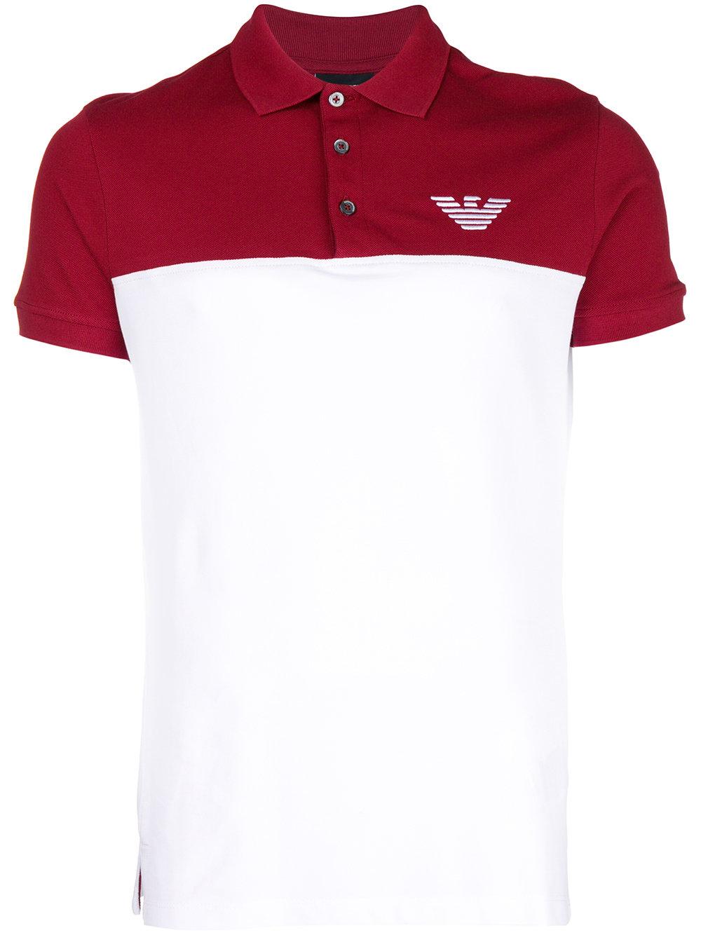 armani red polo shirt