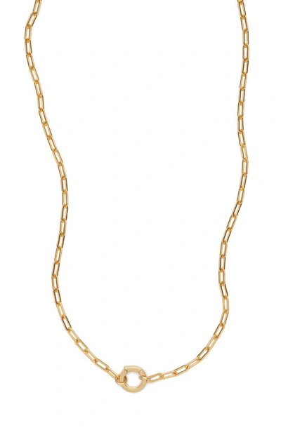 Made By Mary Jude Link Lock Necklace In Gold