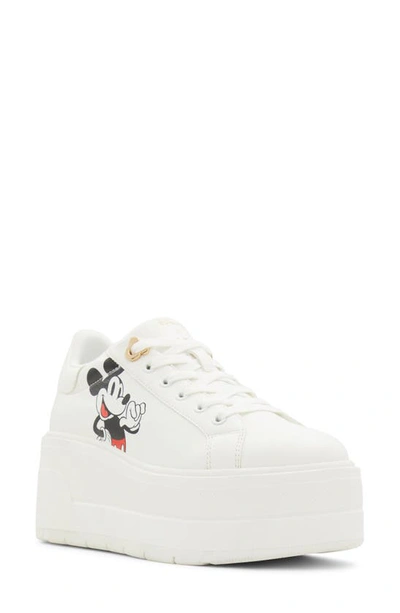 Aldo Disney X  Platform Sneaker In White