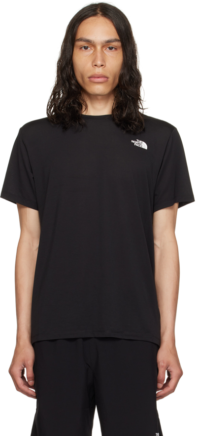 The North Face Black Wander T-shirt In Tnf Black
