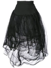 Marc Le Bihan High-waisted Tulle Skirt In Black