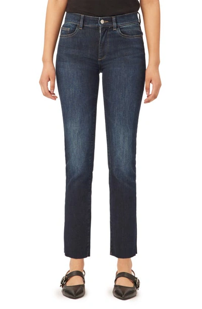 Dl1961 Mara Mid Rise Instasculpt Ankle Jeans In Under Current In Blue