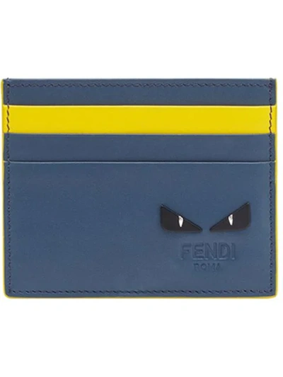 Fendi Bag Bugs Contrast Cardholder - Blue