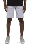 Travismathew Provisions Stripe Shorts In Roan Rouge
