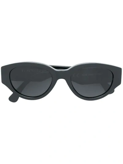 Retrosuperfuture Oval Frame Sunglasses In Black