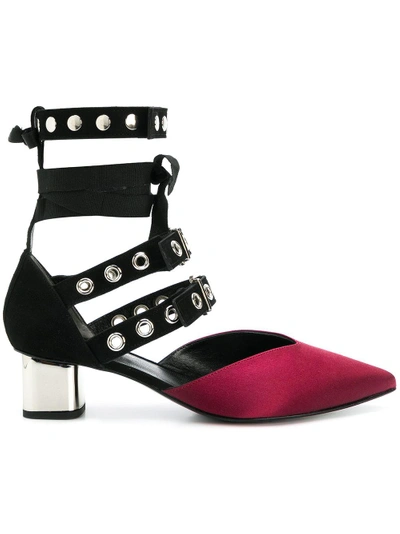 Robert Clergerie Contrast Buckle Pumps