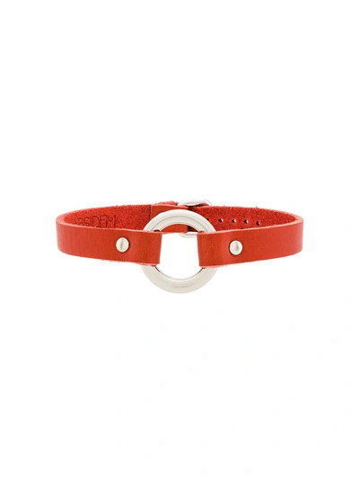 Absidem Adjustable Choker Necklace In Red